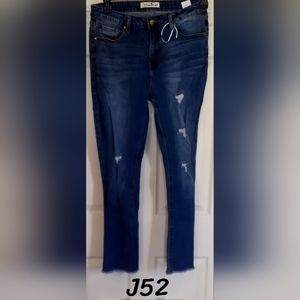 K"S More Jeans, Sz 15, distressed, straight leg, stretchy, distressed ankle NWOT